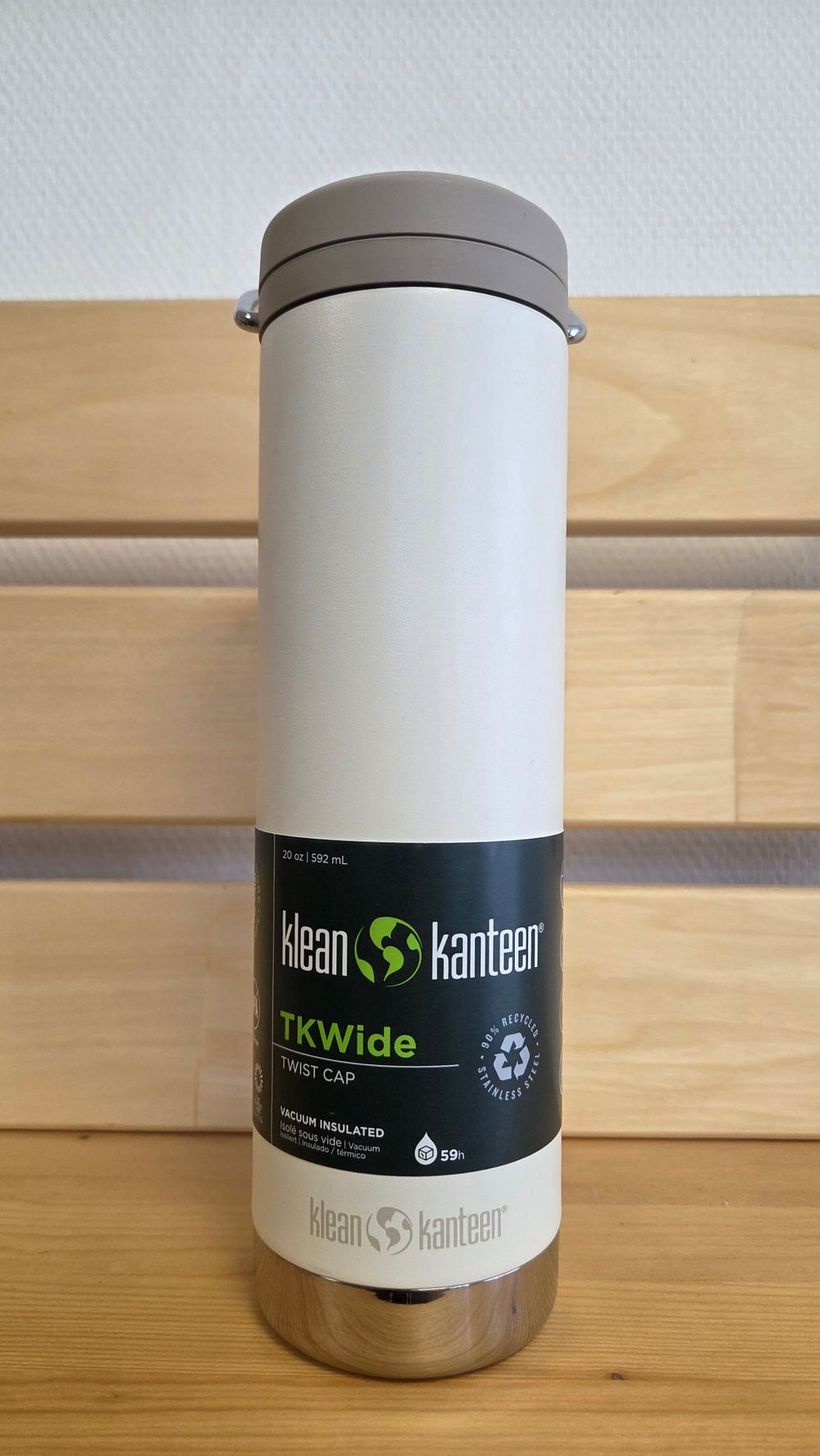 Термокружка Klean Kanteen TKWide Twist Cap 20oz (592 мл) Tofu (скол)