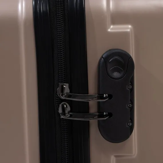 Чемодан маленький 24" кодовый замок, цвет золотой