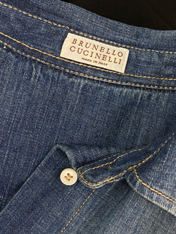 Джинсовая рубашка Brunello Cucinelli