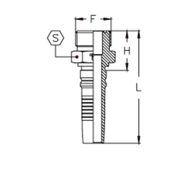 Фитинг DN 25 ORFS (Ш) 1.7/16 Interlock