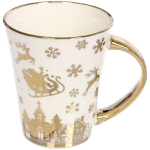 Кружка керамическая 380мл «Золотая коллекция», микс 4рисунка