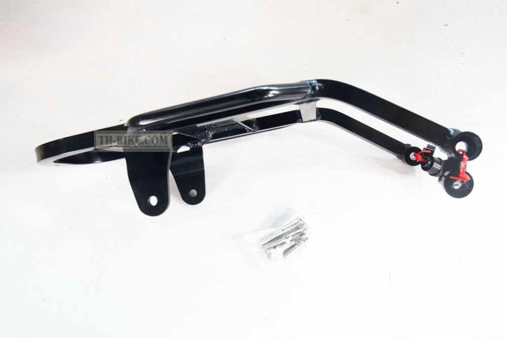 Rear Rack ALUMINIUM Black for Honda CRF300L, Rally300 (2021-Up). Morin Hi-tech
