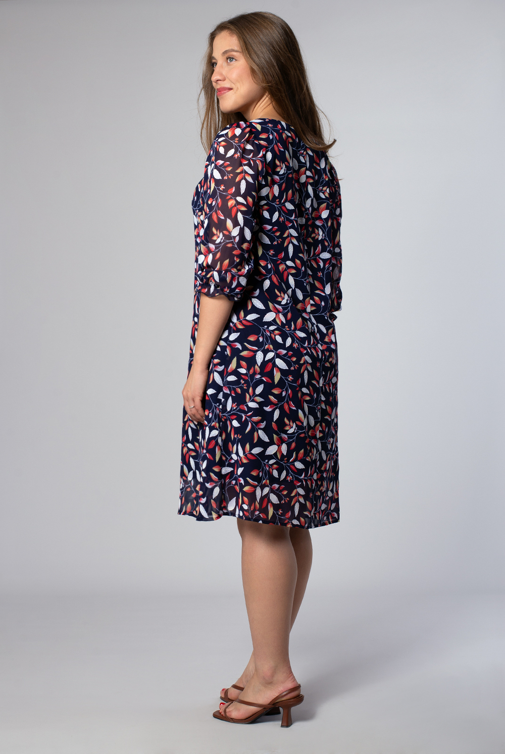 Платье женское 3831ВПБ, листок оранж #284ЛОр053831ВПБ