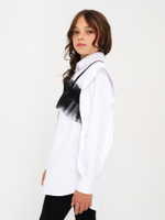 Манишка из фатина, черная