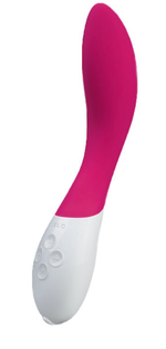 Вибромассажер Mona 2 ярко-розового цвета - 20 см. (Цвет: ярко-розовый)