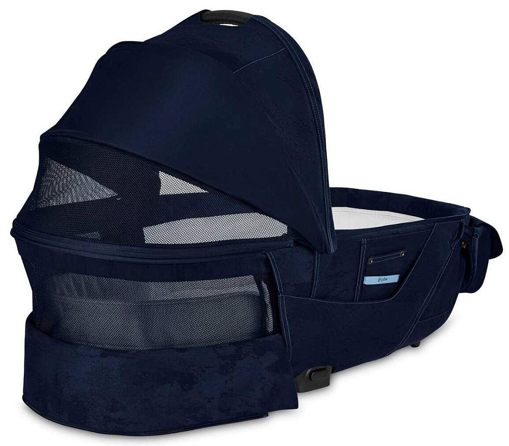 Коляска Cybex Priam IV Fashion Collections Rebellious Luxury Denim Blue 2 в 1 Rosegold