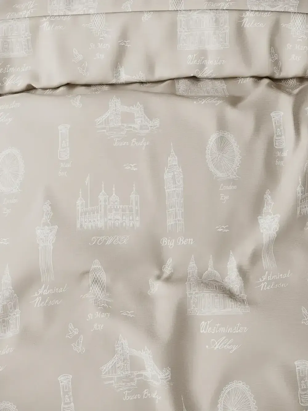 Наволочка комплект 2шт перкаль Сказка "Туманный альбион" 40х40 см на молнии