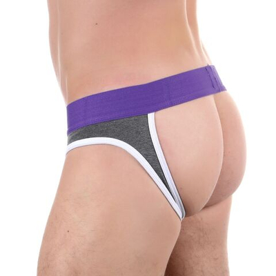 Темно-серые мужские трусы-джоки с брендированным поясом (Размер: S) (Цвет: темно-серый)