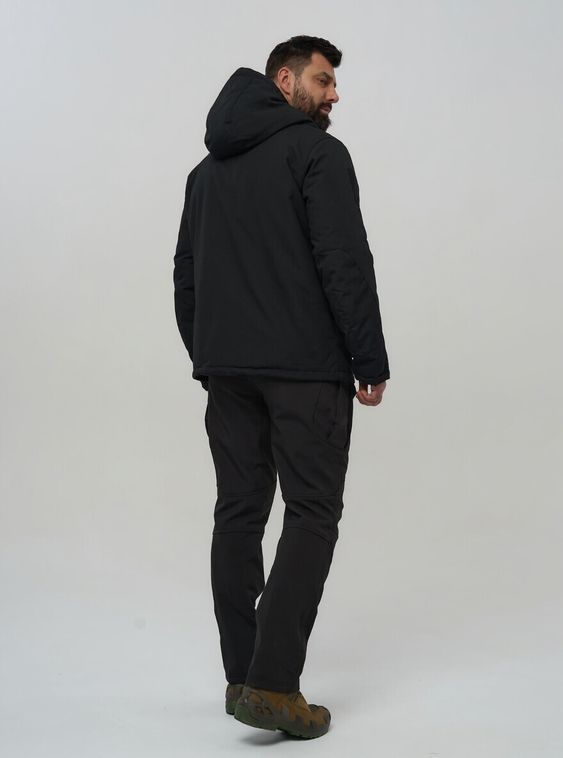 Тактическая зимняя куртка (Бушлат) с фольгой Черный