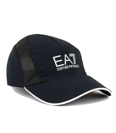 Теннисная кепка EA7 Man Woven Baseball Hat - Black