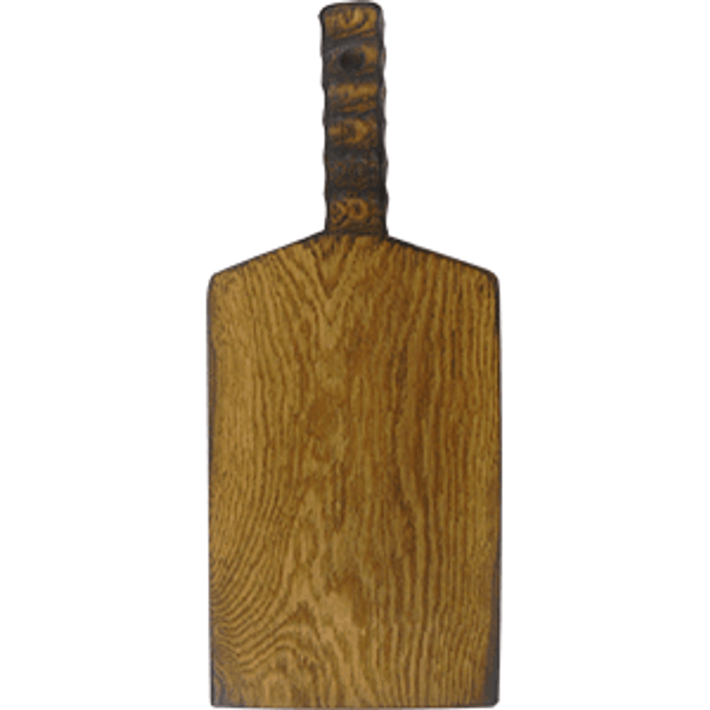 Доска для подачи прямоугольная с ручкой;дуб;H=25,L=400/270,B=165мм