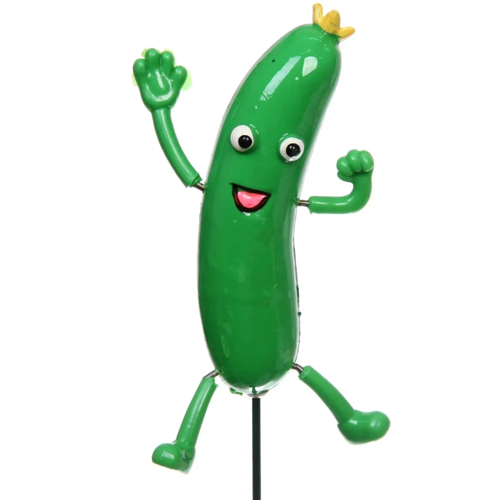 Фигура на спице «Веселый огурец» 60см (фигурка 13 см)