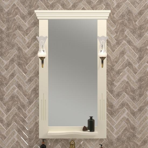 Зеркало Opadiris Риспекто 55 см 00-00007053 слоновая кость