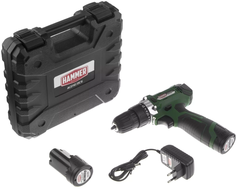 Аккумуляторная дрель-шуруповерт Hammer ACD12/2CS