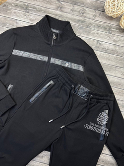 Спортивный костюм Stefano Ricci со вставками кожи крокодила