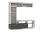 Центральная секция Гостиная Ангара (дуб крафт белый/графит)