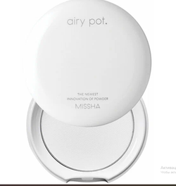 Missha Airy Pot Pressed Powder Translucent Бесцветная матирующая компактная пудра, 5 г