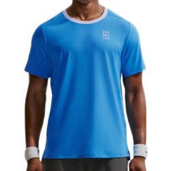 Мужская теннисная футболка Nike Court Advantage Dri-Fit Tennis - light photo blue/hydrogen blue/white
