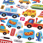 Наклейки выпуклые "Машины" 20*10см.