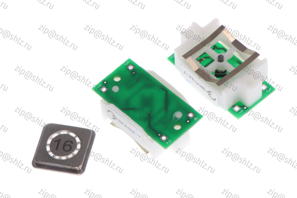 Кнопка (кнопочный модуль) ВКЛ13А-7 "16 этаж"