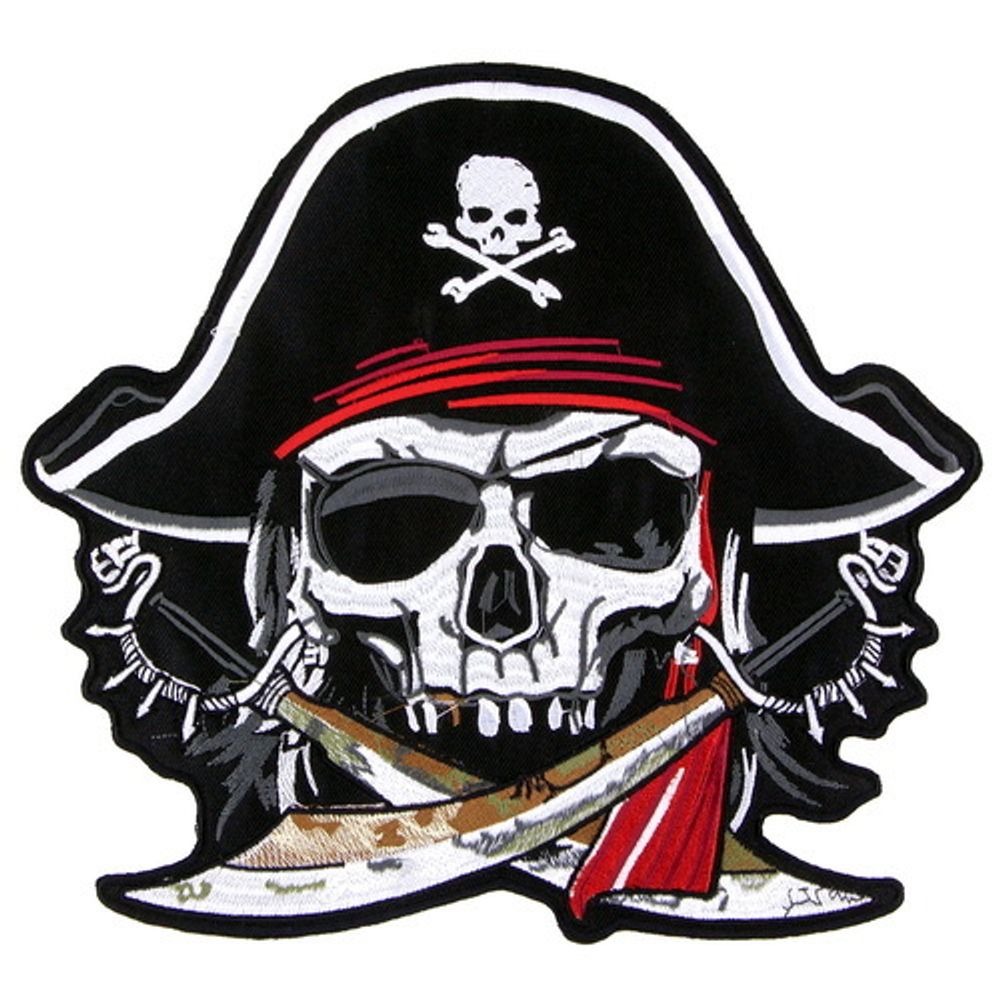 Нашивка Череп - Пират (230Х250)