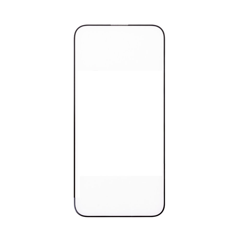 Защитное стекло "Стандарт" для iPhone 15 Pro Черный (Полное покрытие)