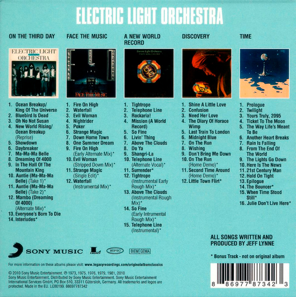 Electric Light Orchestra / Original Album Classics (5CD)