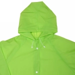 Дождевик-плащ 110 Мкрн 115*65см «Macarons» с капюшоном и завязками, на кнопках, зеленый ДоброСад