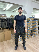 Костюм Горка 6 флис лайт / осень-зима / чёрный мультикам 2