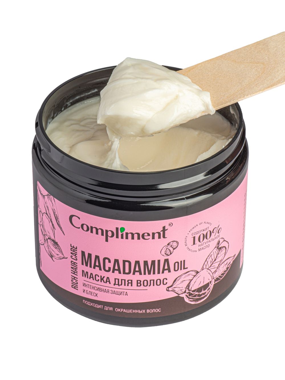 Compliment Rich Hair Care Маска для волос Интенсивная защита и блеск MACADAMIA OIL