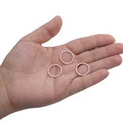 Кольцо для бретели пыльно-розовое 15 мм