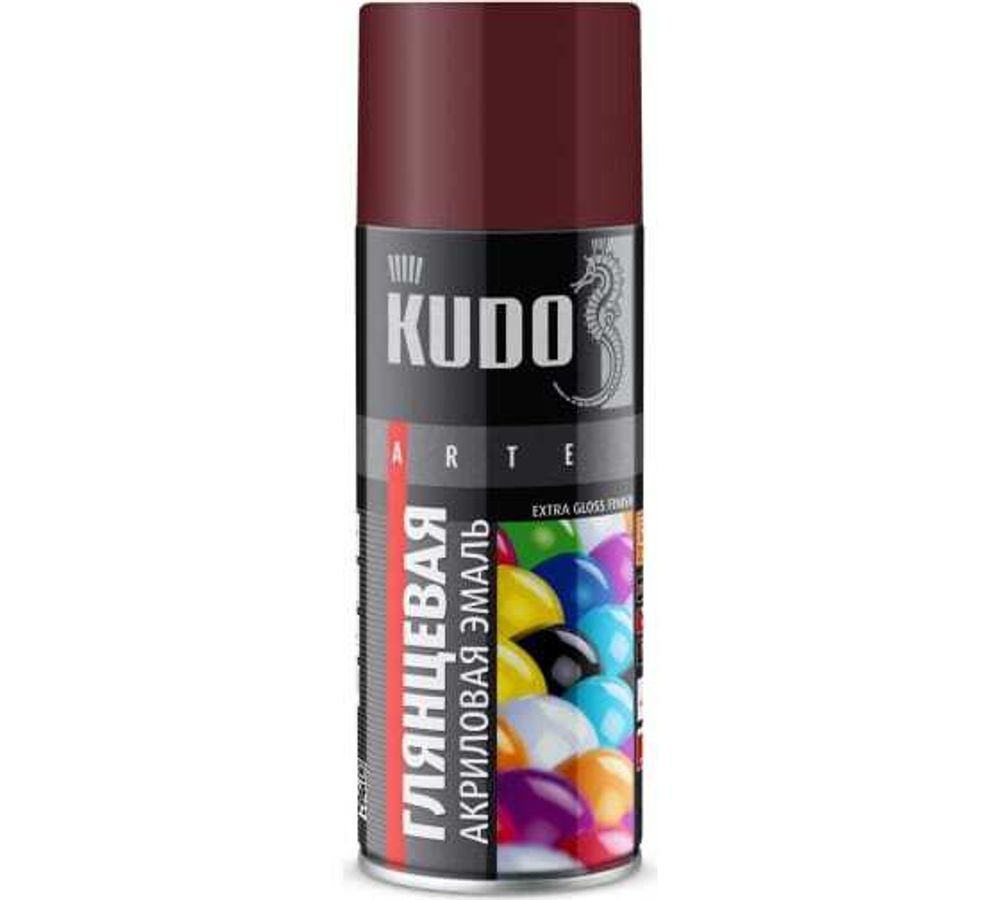 Аэроз-эмаль Кудо 520мл черепица вино-красный Ral 3005 Ку-03005R