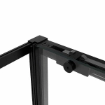 Душевой уголок Vincea Slim Soft VSR-1SS1010CLB 100x100 стекло прозрачное/профиль черный