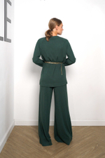 Lilit брюки из шерсти в изумрудном