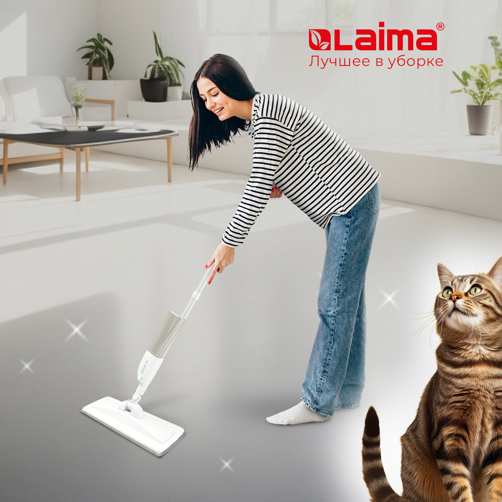 Насадки для швабры из микрофибры с объемным ворсом 41x14 см 2 шт. LAIMA (2 штуки в упаковке)