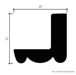 Карниз пенополиуретан, 2000x25x27 мм