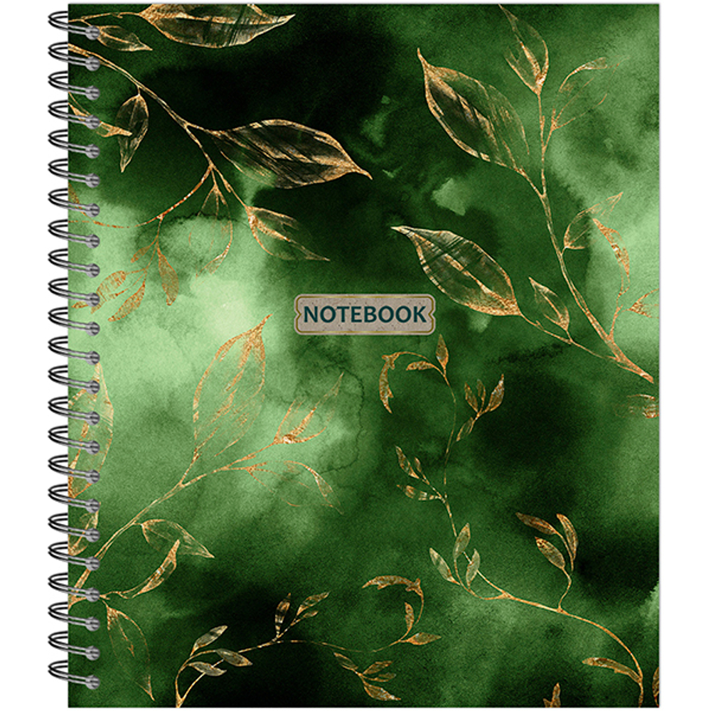 НОВИНКА! ТЕТРАДЬ ОБЩАЯ 48 ЛИСТОВ НА СПИРАЛИ “Gold Floral Pattern”