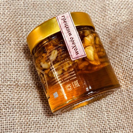 Мёд натуральный с грецким орехом «Правильный мёд» Самара