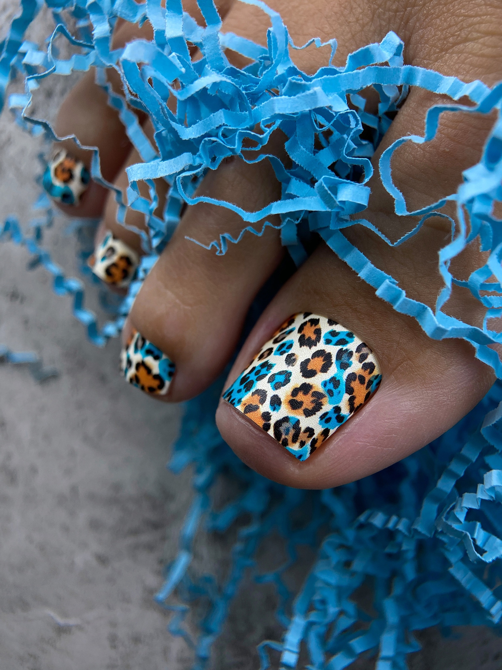 Crazy Manic Плёнки для ногтей для педикюра leopard fantasy p