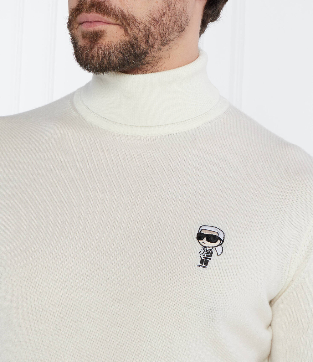 Хлопковый гольф Karl Lagerfeld - кремовый(655014 534399)