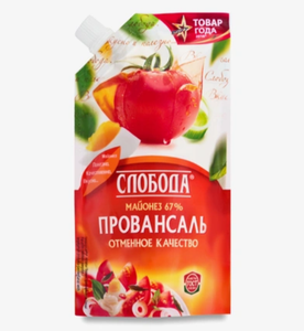Майонез Слобода провансаль 67%, 200 г