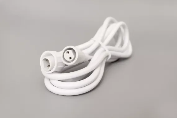 Удлинитель 2 pin, 2 м., белый провод, Teamprof (TPF-EC2-2-W)