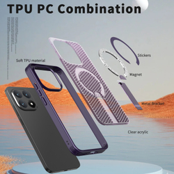 Прозрачный чехол Mesh Pro Magnetic Case для Xiaomi 15T