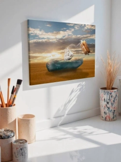 Картина на стену 40 X 50 Корабль в бутылке