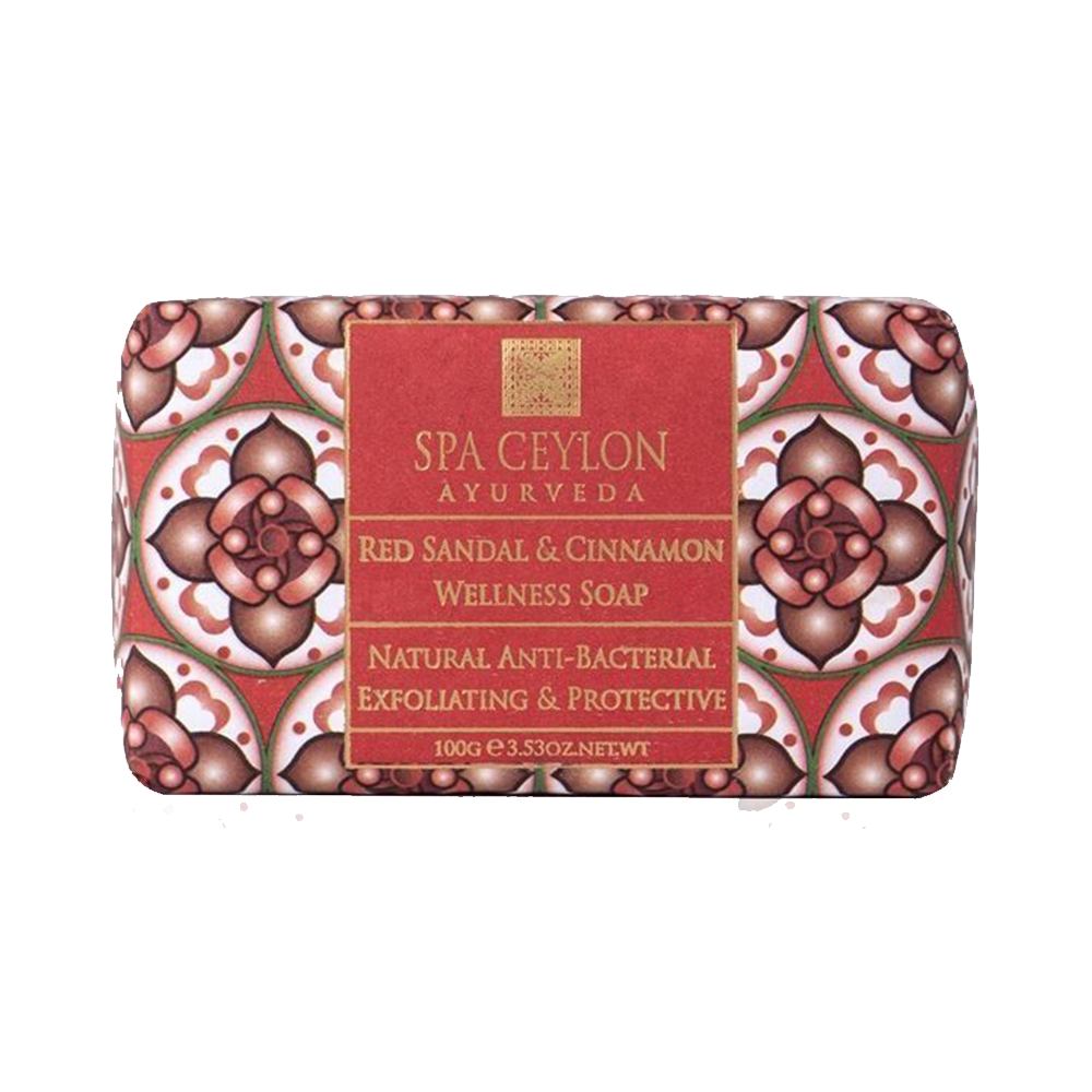Натуральное антибактериальное мыло "Красный сандал и Корица" (100гр)