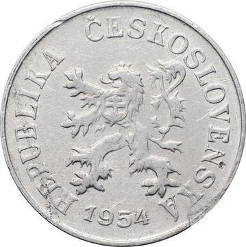 5 геллеров 1954 Чехословакия