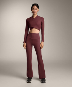 Oysho Футболка с длинными рукавами Comfortlux, бордовый