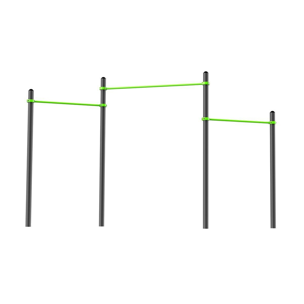 W220 Воркаут Перекладины разноуровневые для подтягивания из виса ZAVODSPORTA