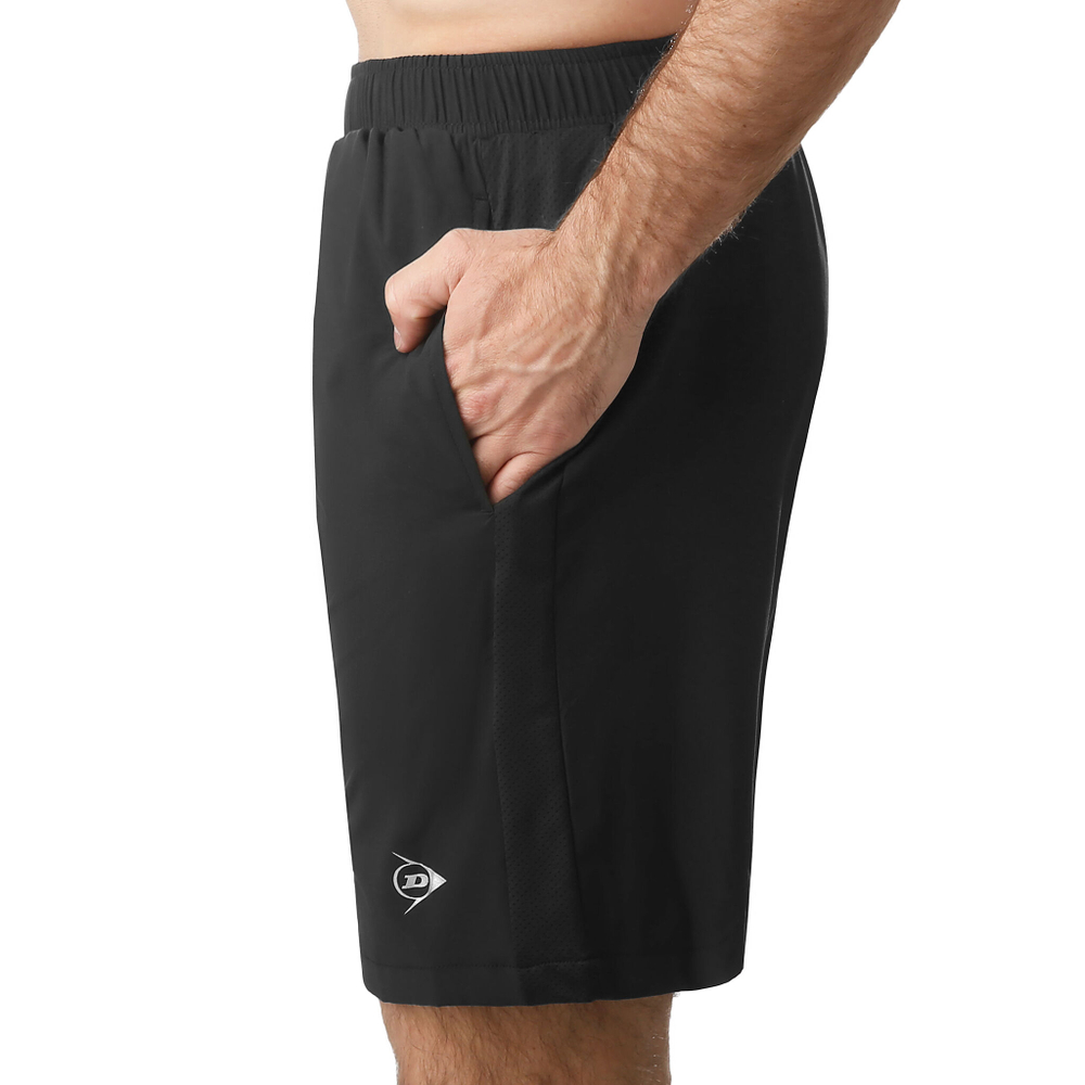 Мужские теннисные шорты Dunlop Woven Shorts Men - Black, White
