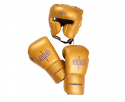Перчатки боксерские Clinch Undefeated золотые C161